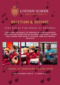 Preschool Fun Fridays - Rhythm & Rhyme | Friday 27 February 2026 1